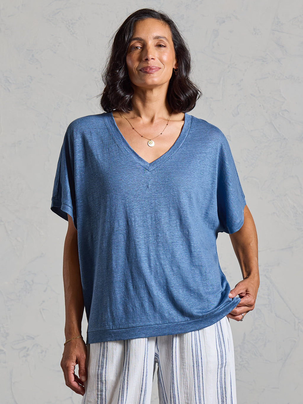 Iris Jersey T-Shirt Aegean Blue