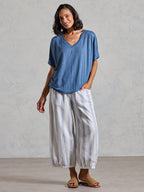 Iris Jersey T-Shirt Aegean Blue