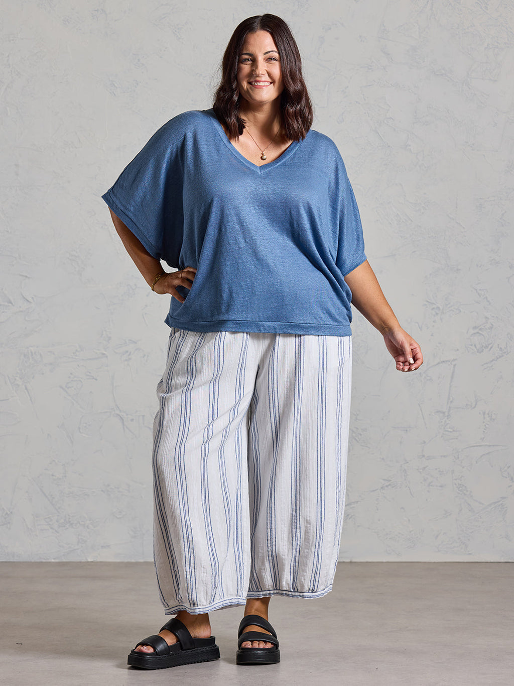Iris Jersey T-Shirt Aegean Blue
