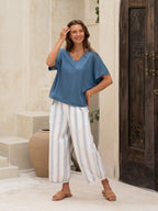 Iris Jersey T-Shirt Aegean Blue