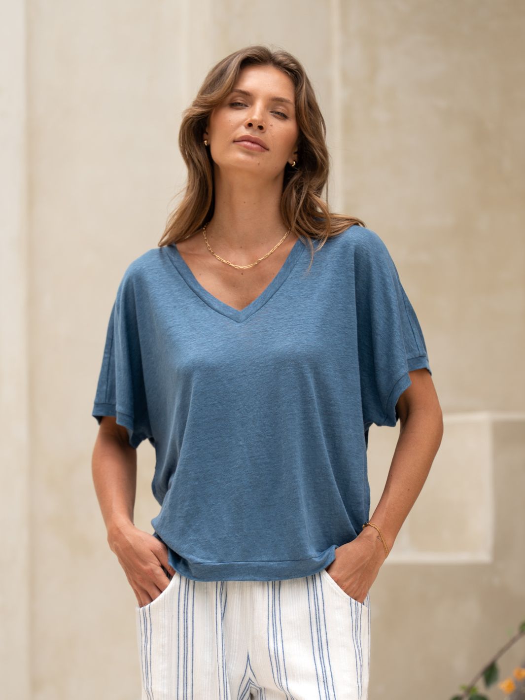 Iris Jersey T-Shirt Aegean Blue