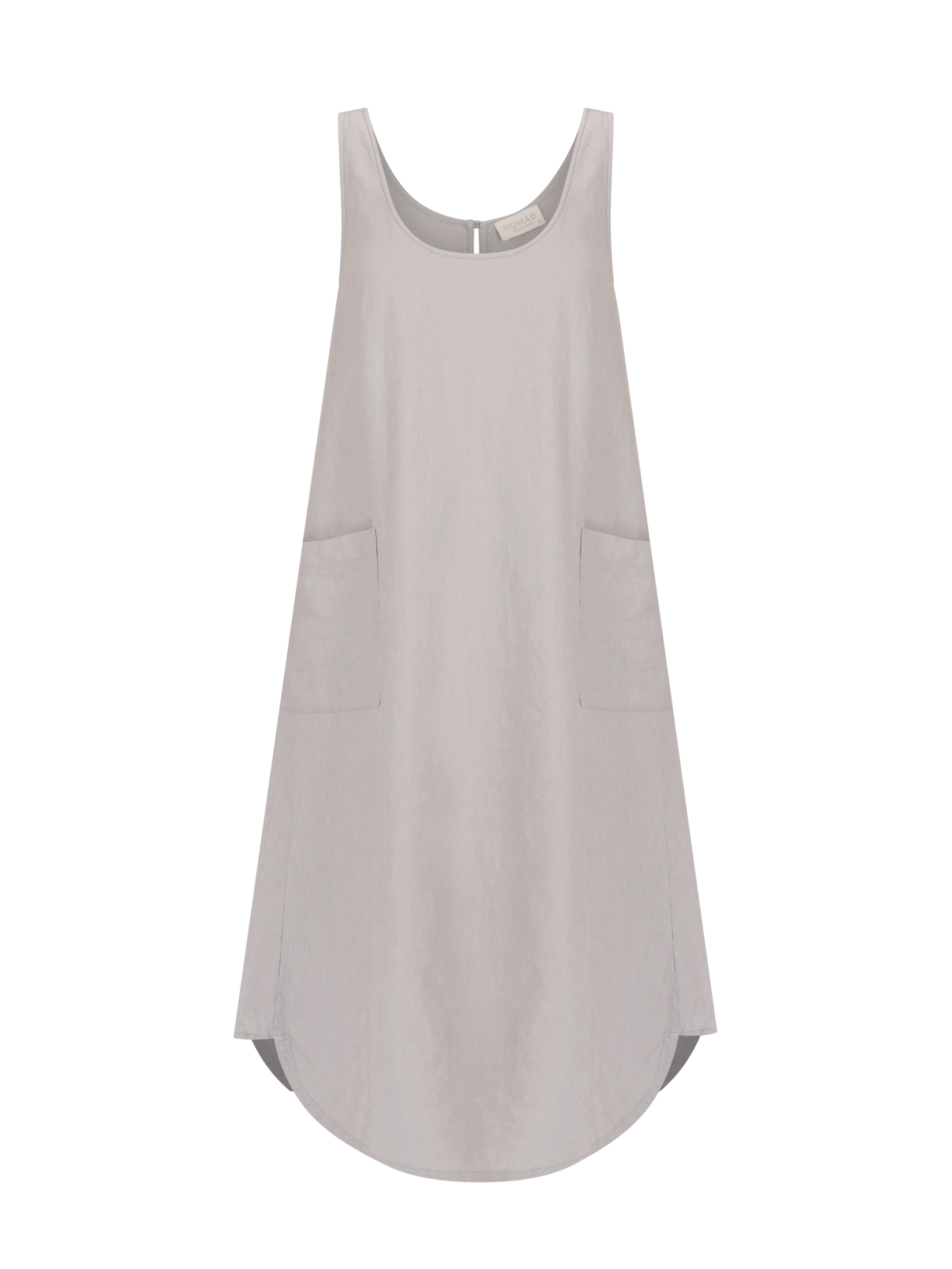 Laurel French Linen Dress Fog