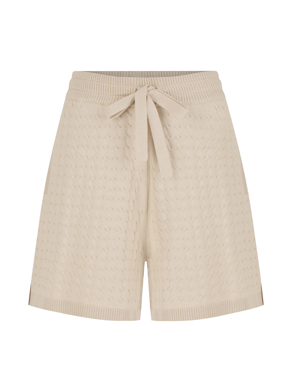 Lennox Cotton Knit Shorts Stone