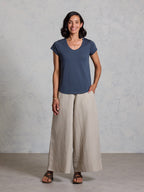 Leura Cotton T-Shirt Charcoal