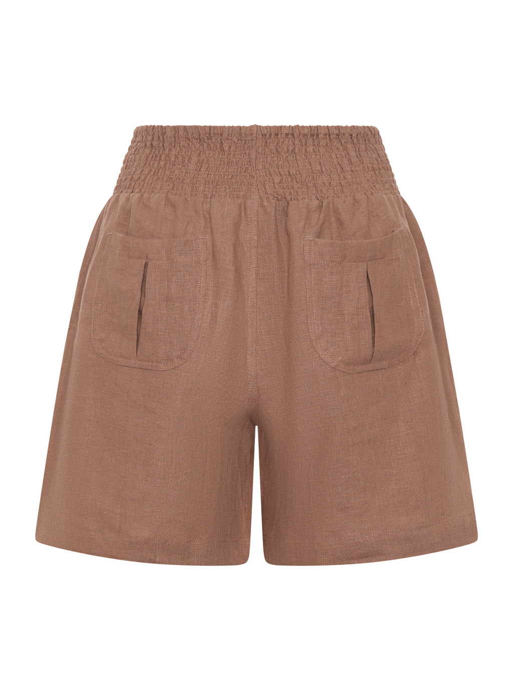Mae French Linen Shorts Desert Sand