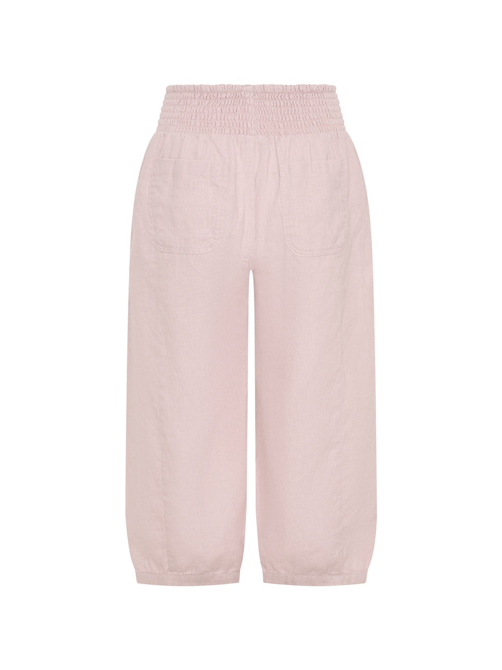 Marrakech French Linen Cropped Pants Dusty Pink