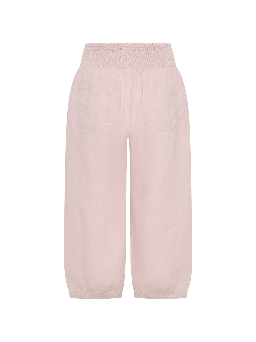 Marrakech French Linen Cropped Pants Dusty Pink