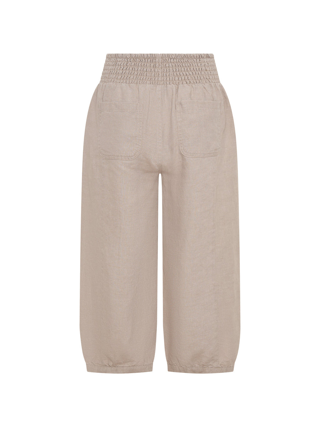 Marrakech French Linen Cropped Pants Flax