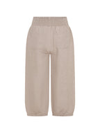 Marrakech French Linen Cropped Pants Flax
