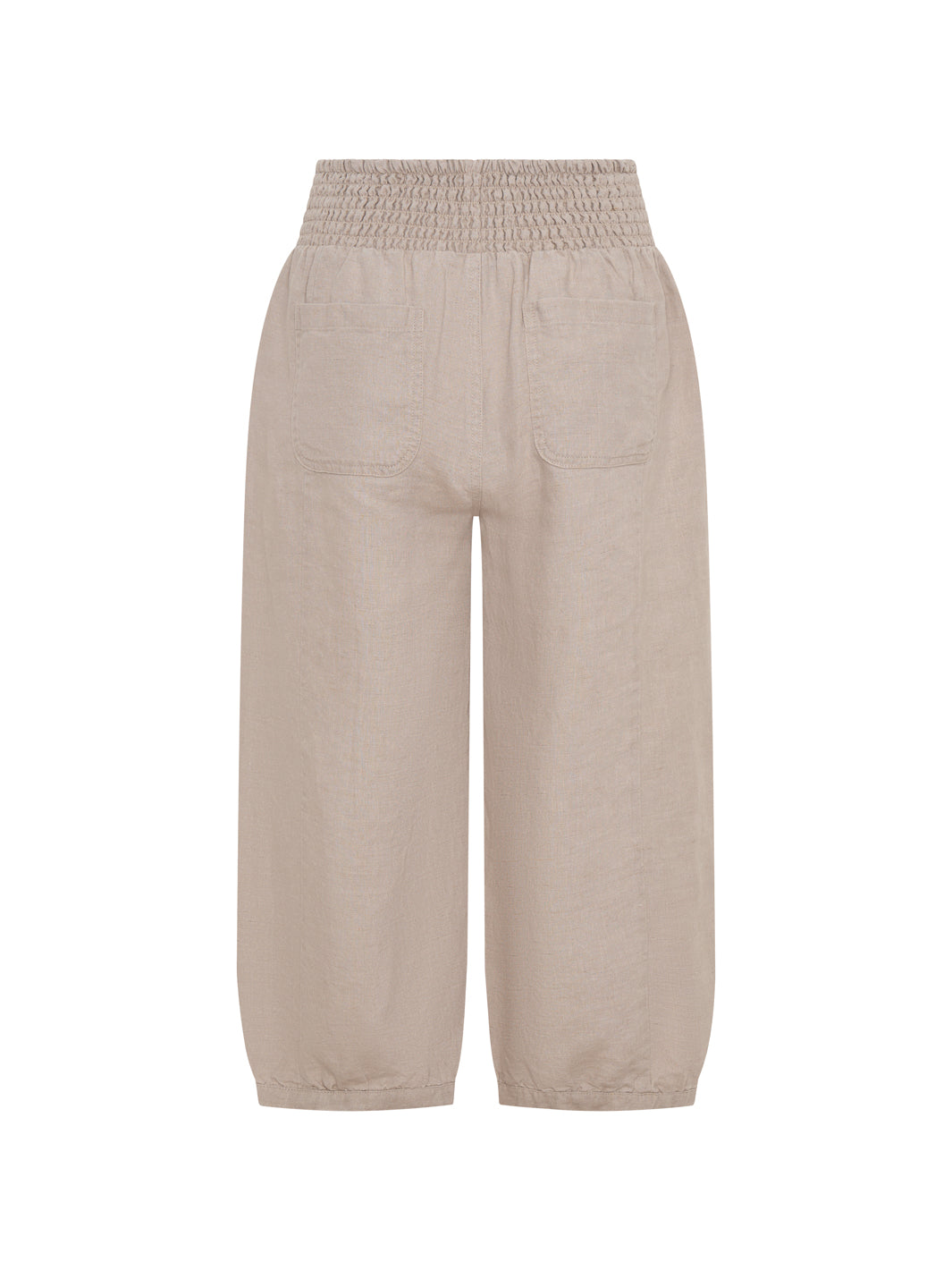 Marrakech French Linen Cropped Pants Flax