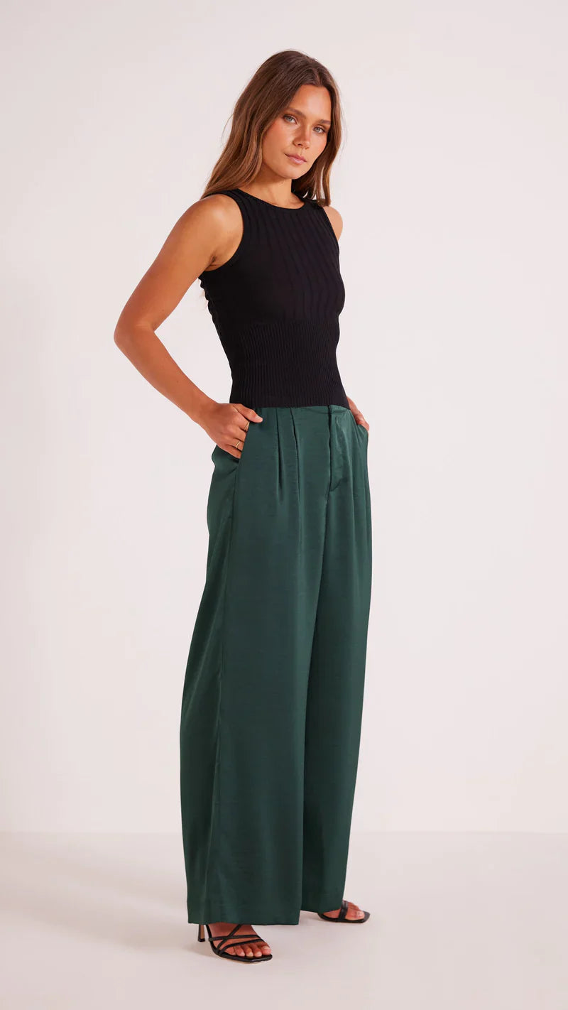 Minkpink Erin Satin Wide Leg Pant