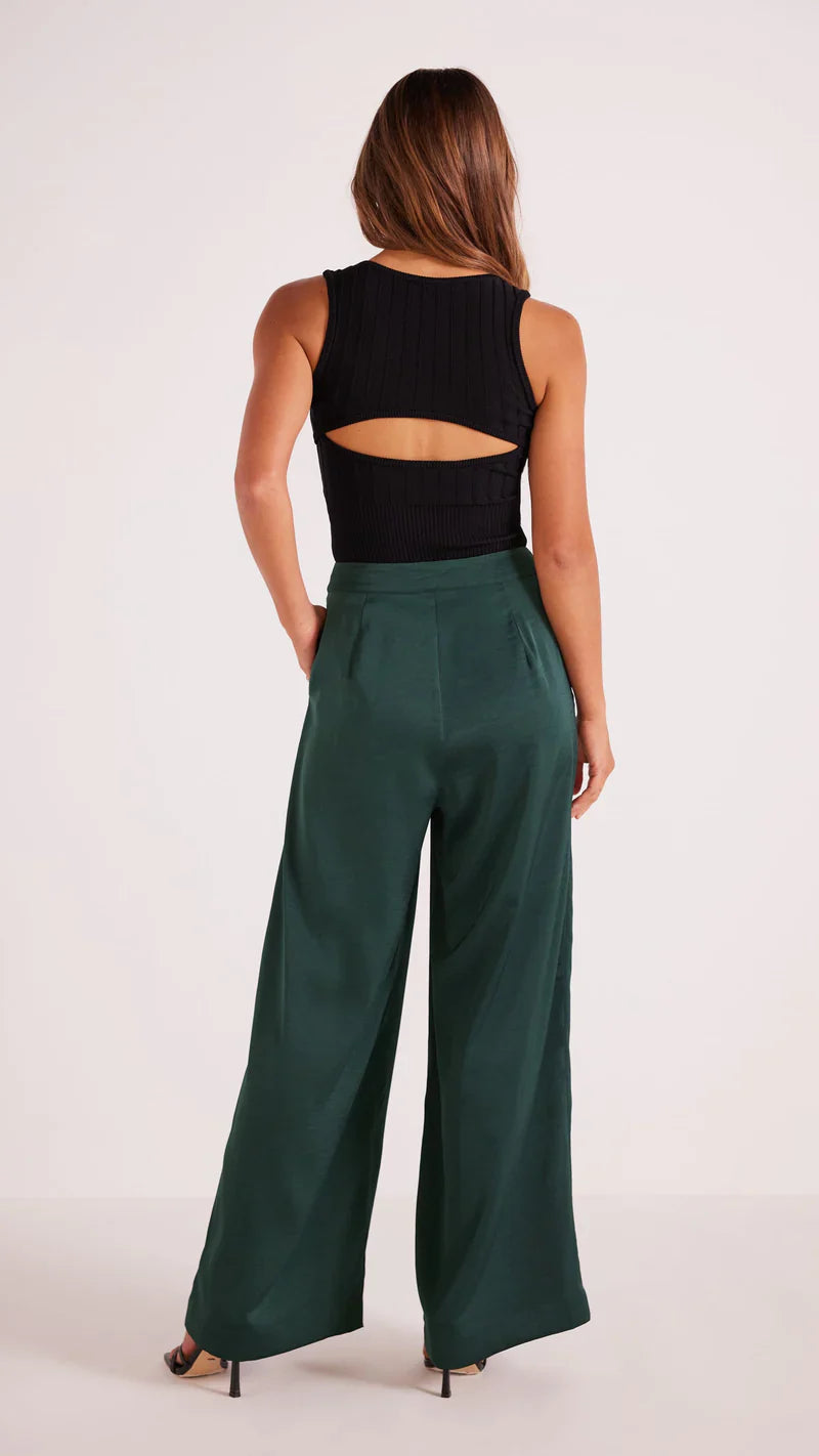 Minkpink Erin Satin Wide Leg Pant