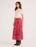 Minkpink Mae Tiered Midi Skirt
