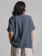 Montego Cotton Top Charcoal