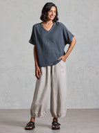 Montego Cotton Top Charcoal
