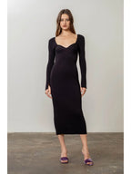 Moon River Ribbed Sweater Midi