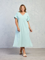 Catalina Cotton Dress Seaglass