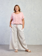 Daisy Organic Cotton Blouse Dusty Pink