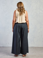 Portillo French Linen Pants Charcoal