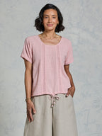 Daisy Organic Cotton Blouse Dusty Pink