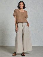 Daisy Organic Cotton Blouse Cinnamon