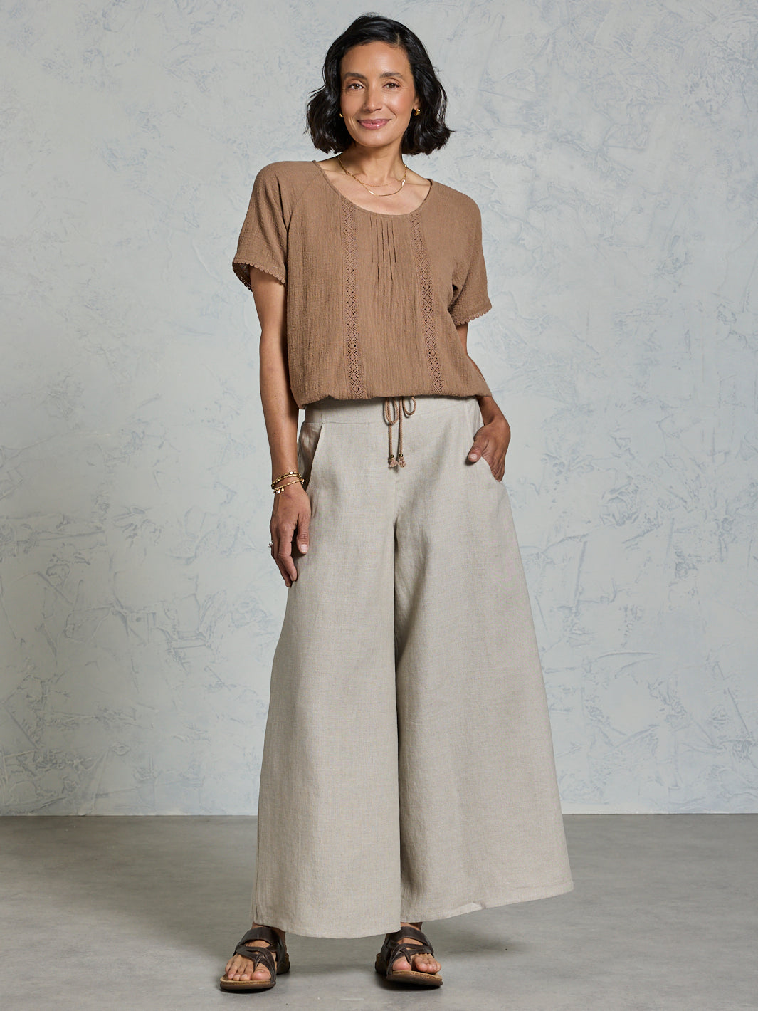 Daisy Organic Cotton Blouse Cinnamon