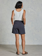 Lennox Cotton Knit Shorts Charcoal