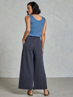 Pambula Cotton Knit Pants Charcoal