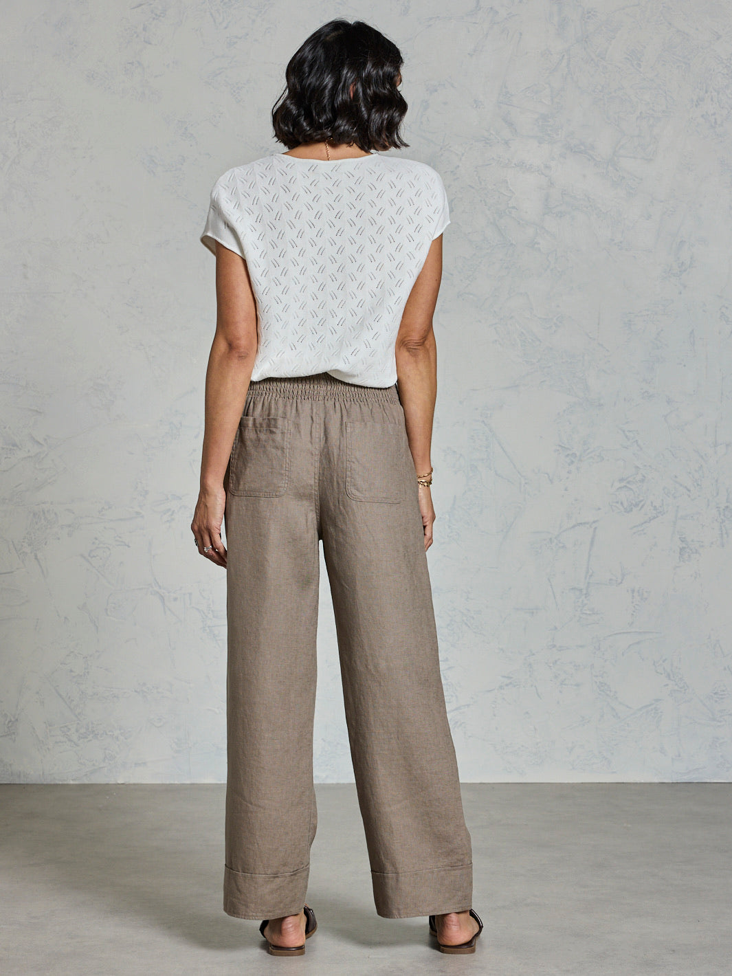 Yamba French Linen Pants Elm
