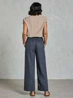 Yamba French Linen Pants Charcoal
