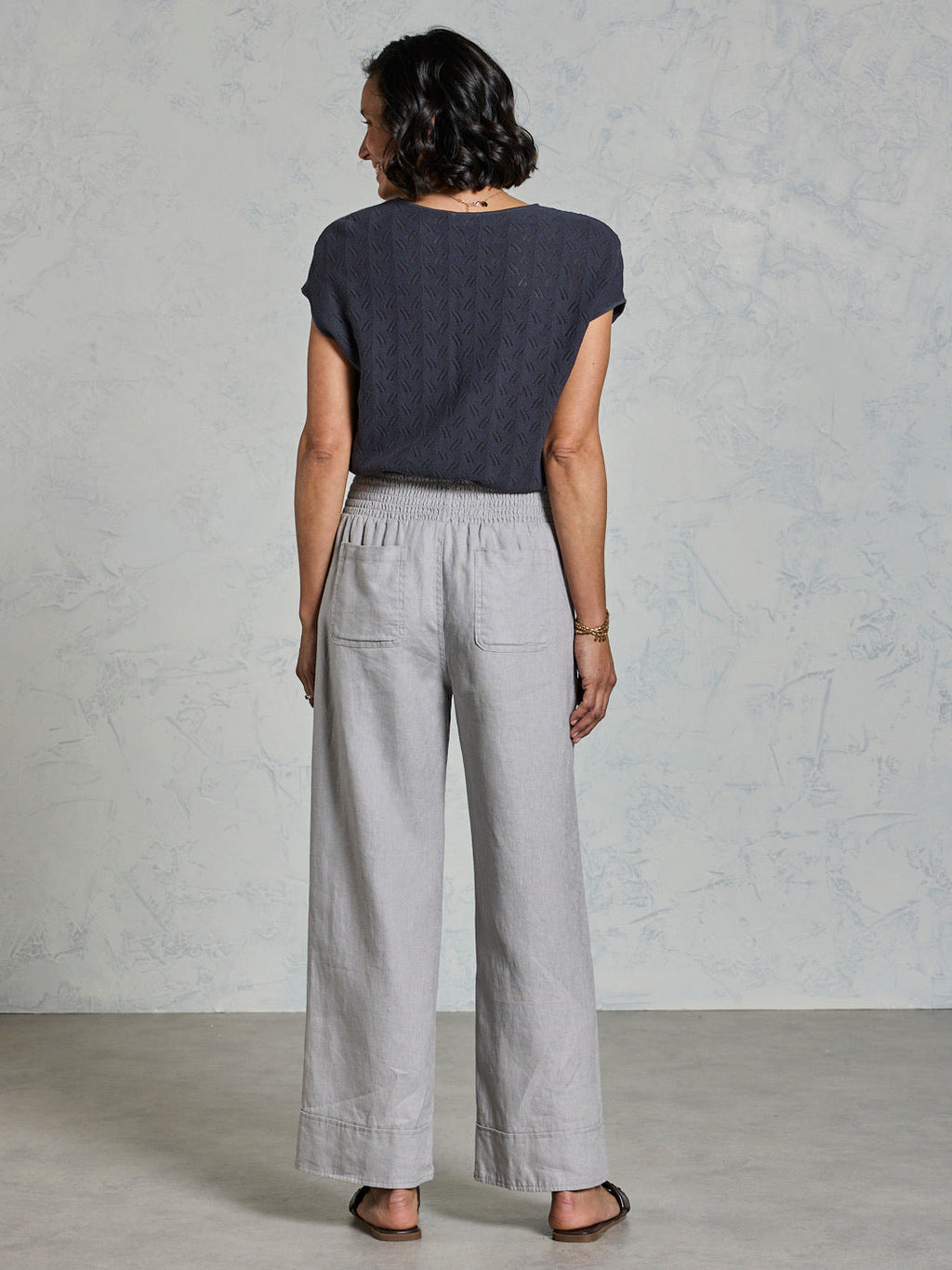 Yamba French Linen Pants Fog