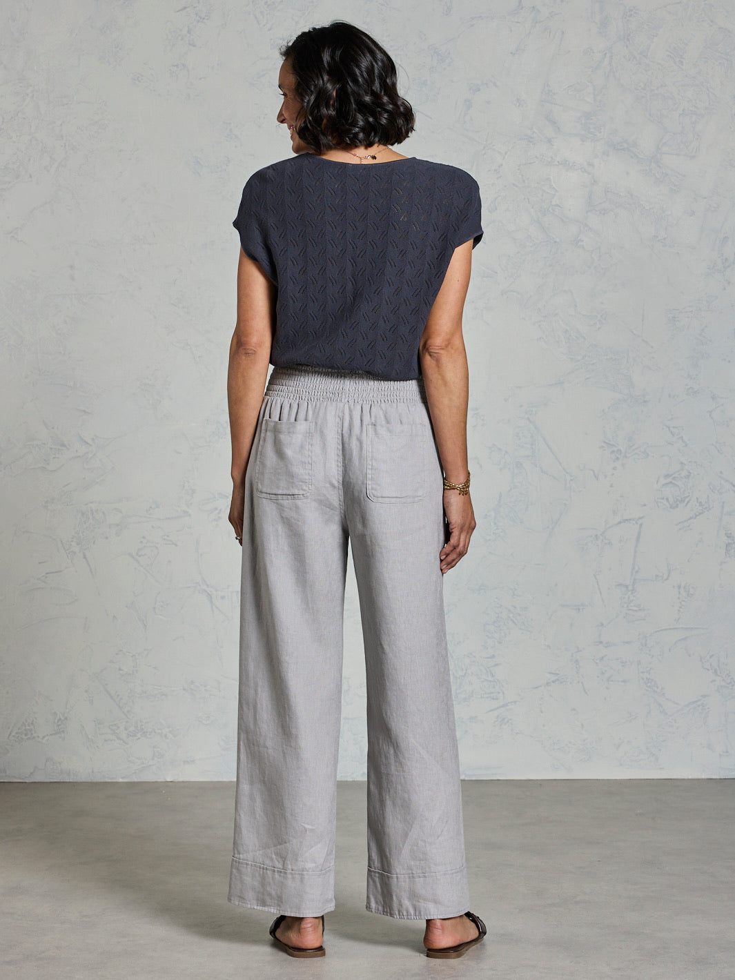 Yamba French Linen Pants Fog