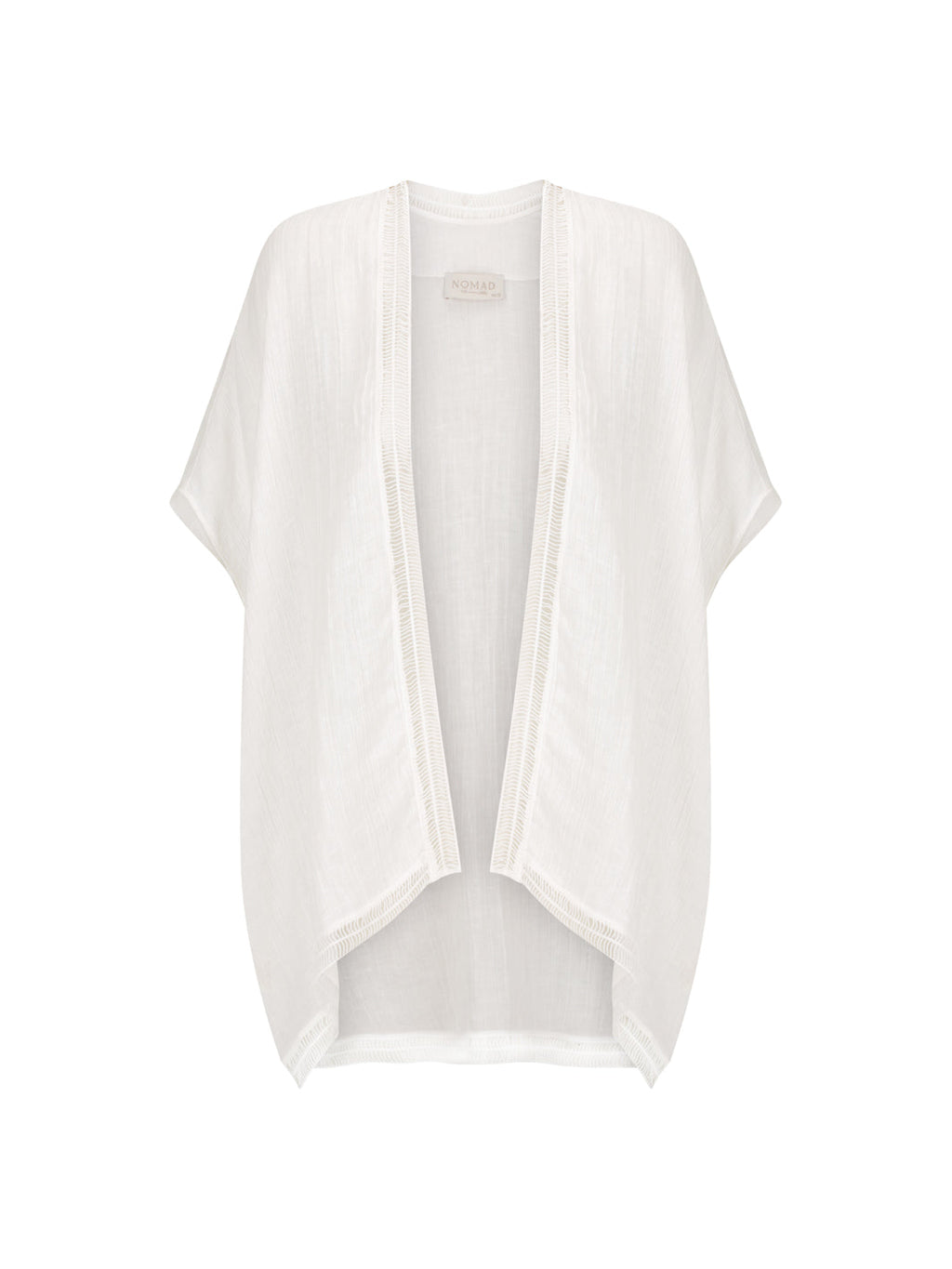 Rhea French Linen Kimono Coconut