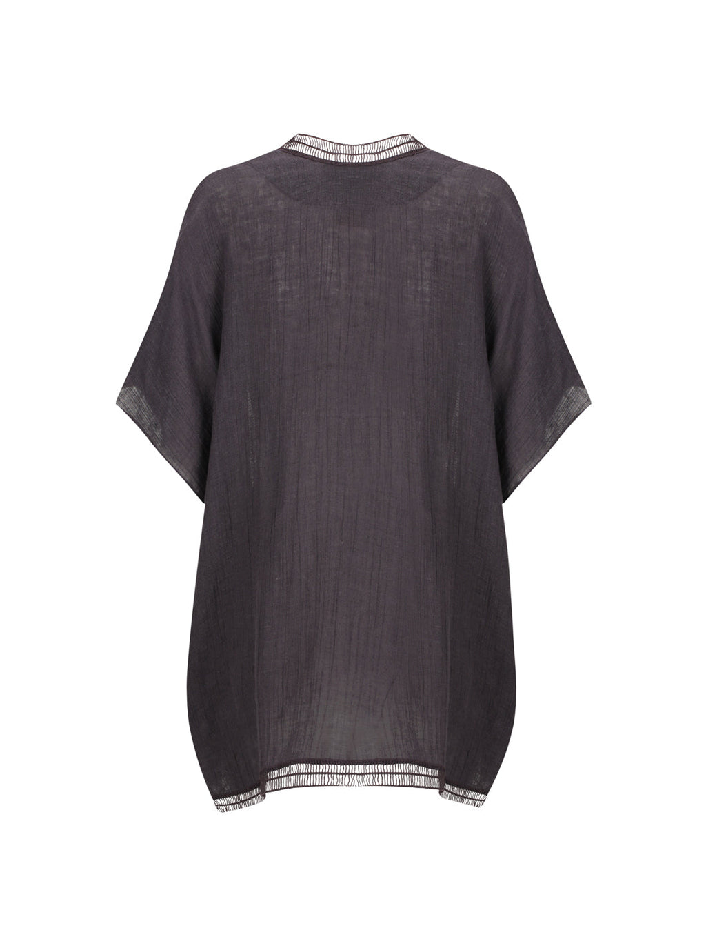 Rhea French Linen Kimono Charcoal
