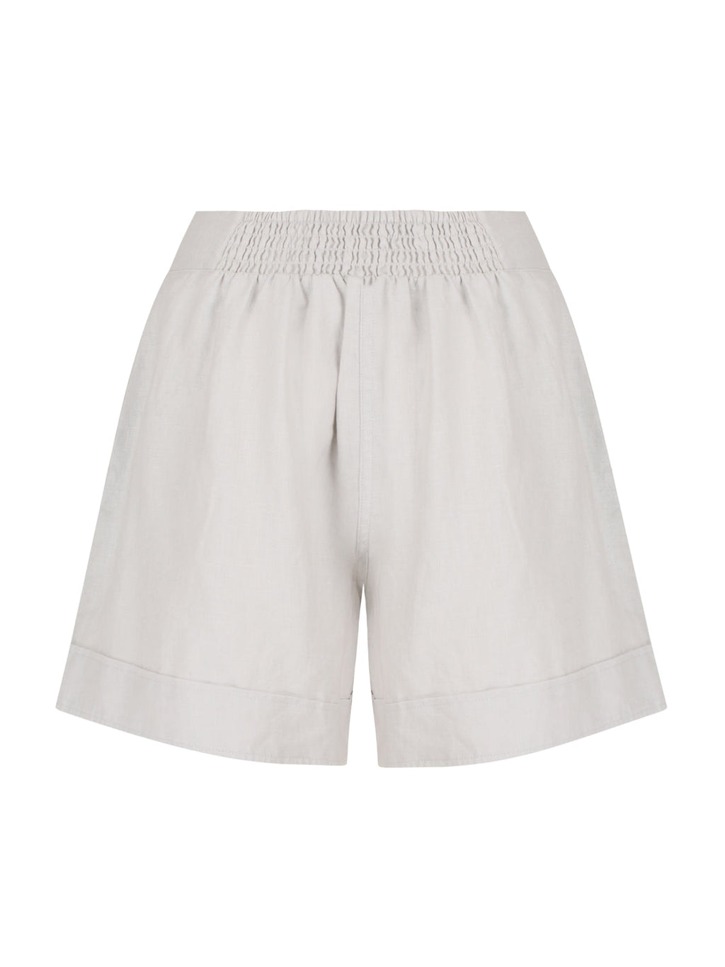 Paros French Linen Shorts Oyster