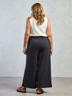 Pambula Cotton Knit Pants Charcoal
