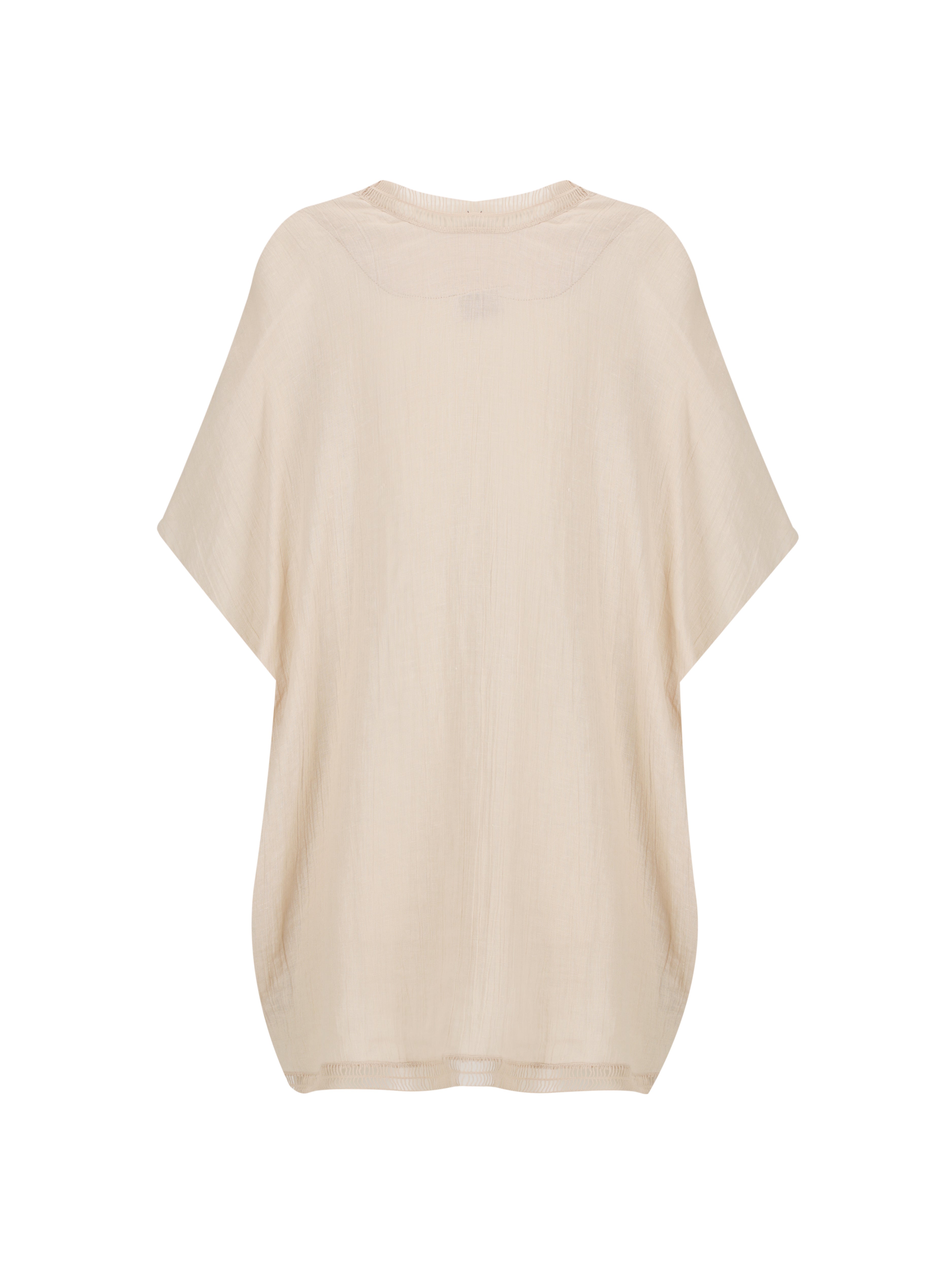 Rhea French Linen Kimono Stone