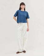 Richer Poorer Relaxed Crop Tee in Moonlit Ocean