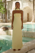 Runaway Lemon Elsa Strapless Scarf Dress