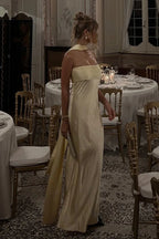 Runaway Lemon Elsa Strapless Scarf Dress