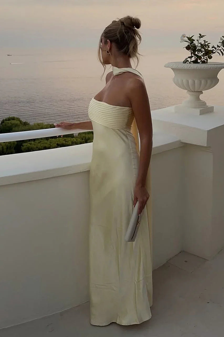 Runaway Lemon Elsa Strapless Scarf Dress