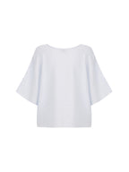 Selene Linen Top Serene Blue
