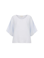 Selene Linen Top Serene Blue