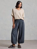 Sadhu French Linen Pants Charcoal