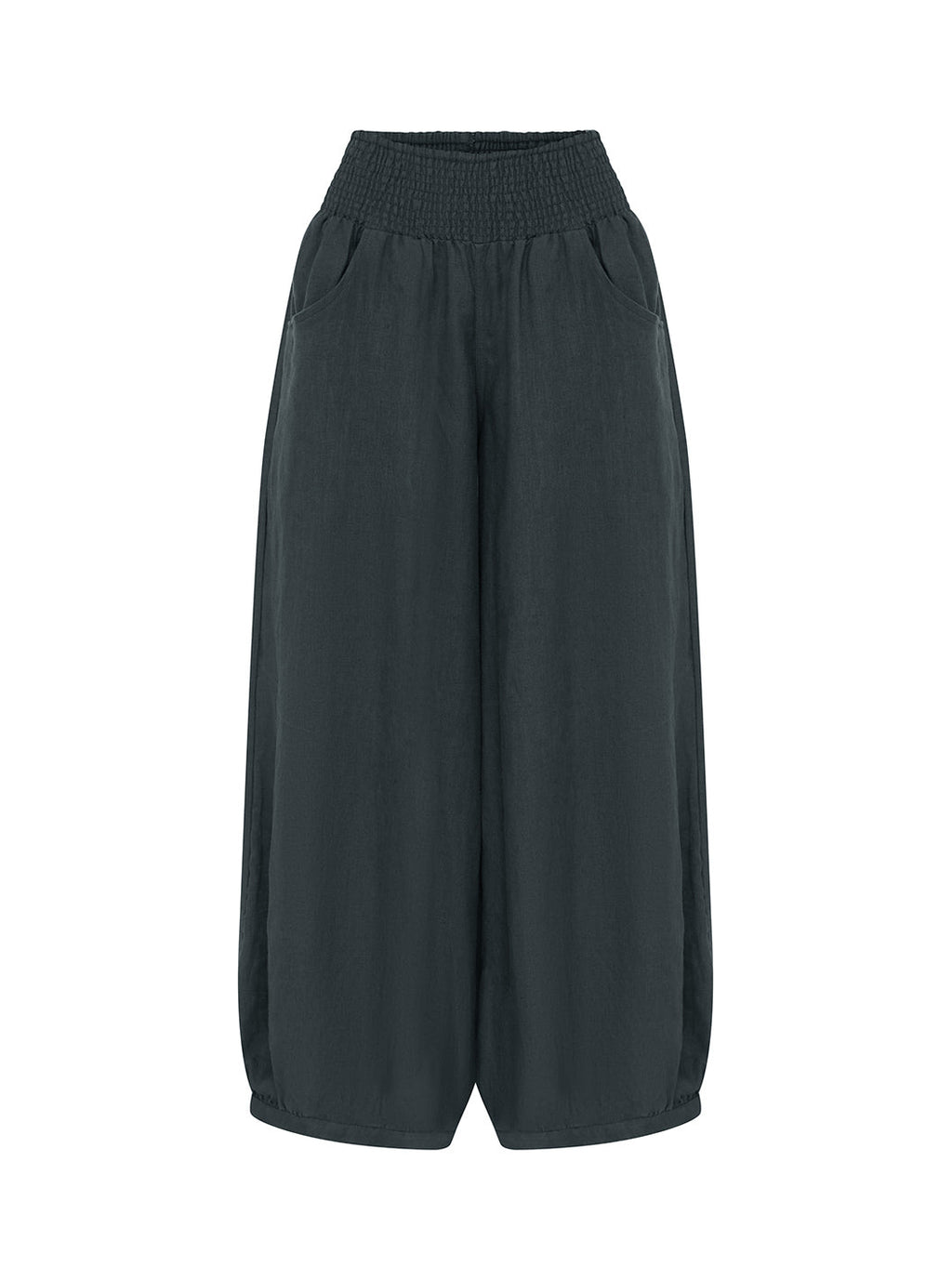 Sadhu French Linen Pants Charcoal