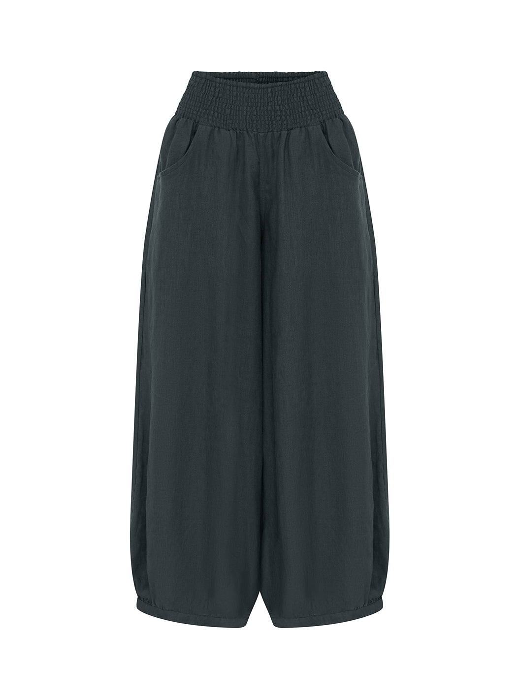 Sadhu French Linen Pants Charcoal