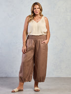 Sadhu French Linen Pants Cinnamon
