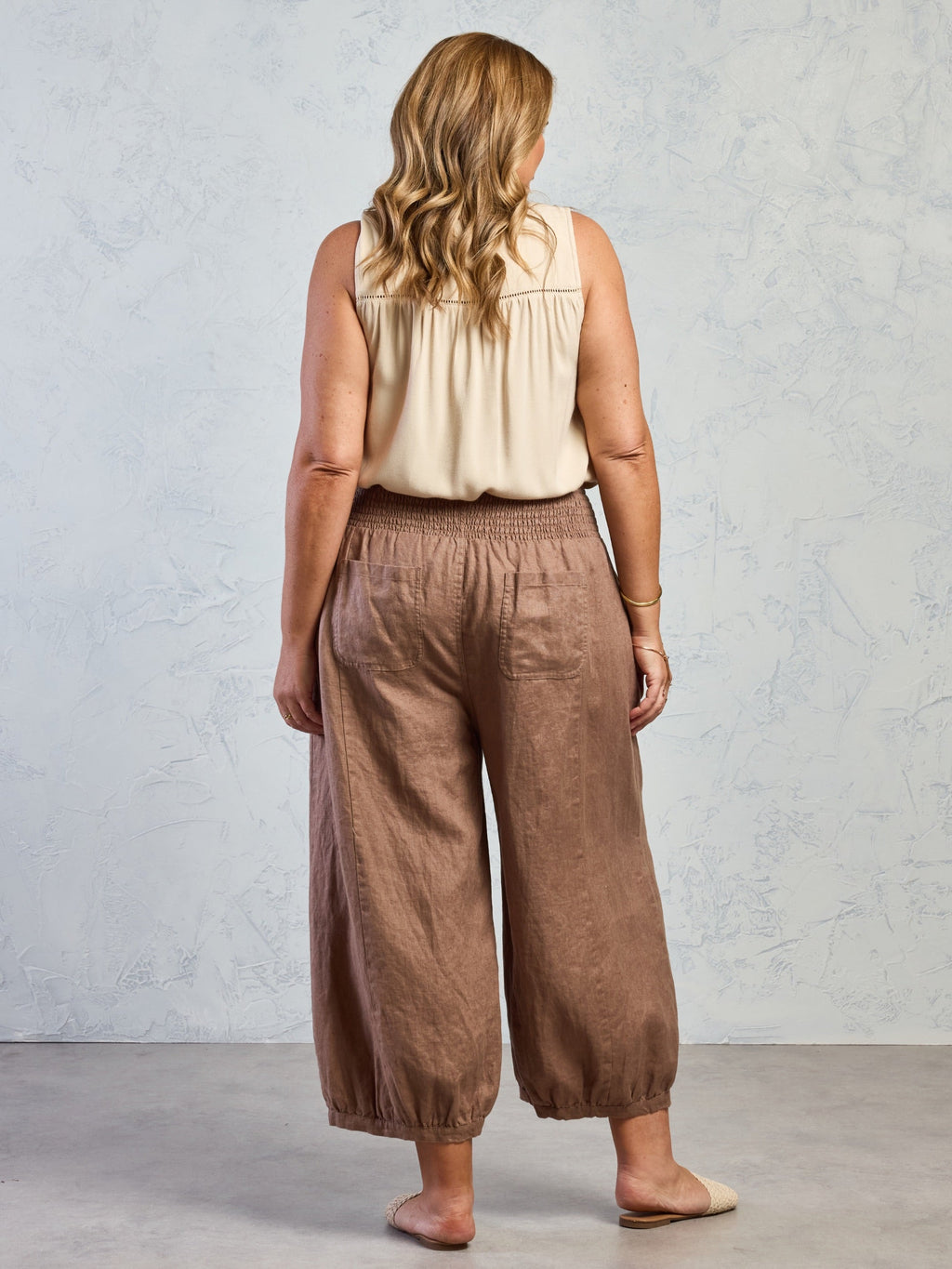 Sadhu French Linen Pants Cinnamon
