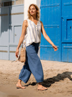 Sadhu Cotton Pants Aegean Blue