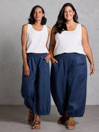 Sadhu French Linen Pants Navy